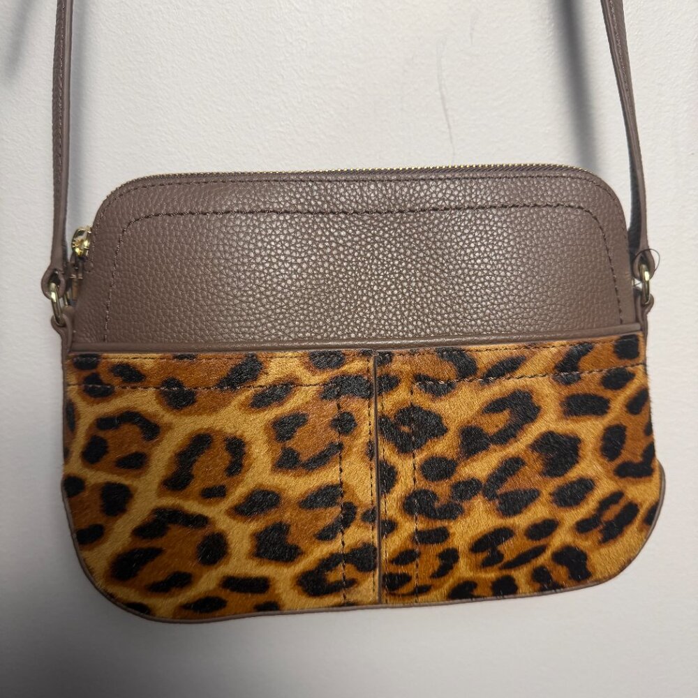 NWT Ellis Leopard Calf Hair Crossbody Bag | OS - Picture 4 of 9